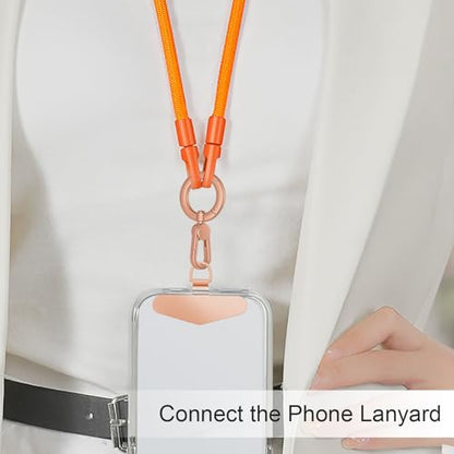 TENOC Metal Phone Tether with Spring Ring, Rose Gold - color: Rose Gold