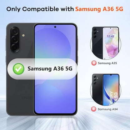 4+4 for Samsung Galaxy A36 5G Screen Protector Camera Lens Protector - size: Galaxy A36