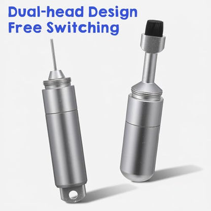 Ymapinc 2 in 1 Dual Head SIM Card Removal Tool, SIM Ejector Pin with Keychain Tools, Easy to Carry for Clean Earphone Mobile Phone Reset Devices