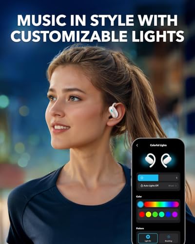 Soundcore V20i by Anker Open Ear Earbuds, Open Ear Headphones True Wireless - color: White