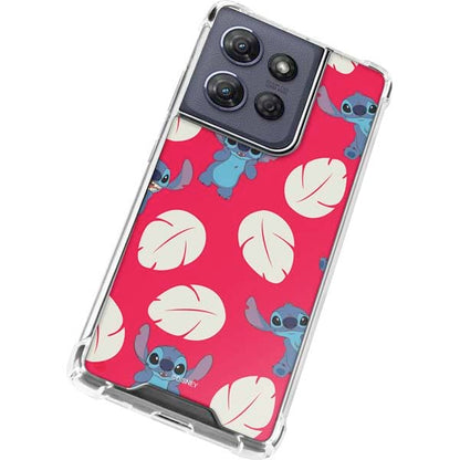Skinit Clear Phone Case Compatible with Moto G Power 5G (2025) - Officially Licensed Disney Lilo and Stitch Character Pattern Design - color: Red - DISLNS01