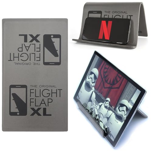 Flight Flap Airplane Phone Holder, Flexible Airplane Tablet Holder Travel - color: Gray, size: XL