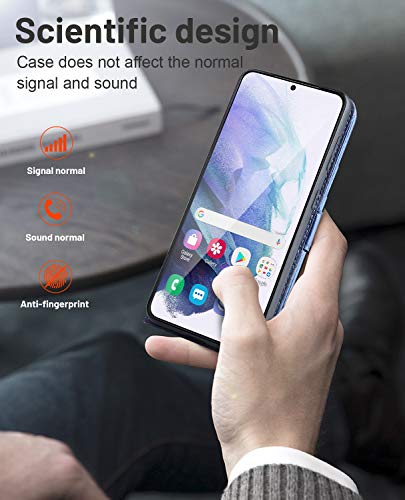 OCASE Compatible with Galaxy S21 5G Wallet Case, PU Leather Flip Folio Case with Card Holders RFID Blocking Kickstand [Shockproof TPU Inner Shell] Phone Cover 6.2 Inch (2021) - Dark Blue | Card Holders, Kickstand, Shockproof TPU Shell,Magnetic Closure, Pr
