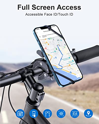 EWA Magnetic Bike Phone Holder, 360° Rotating Handlebar Mount