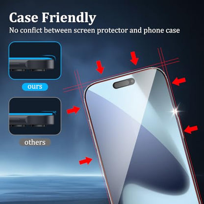 2 Pack Screen Protector for iPhone 17 Pro Max - size: iPhone 17 Pro Max 2PCS