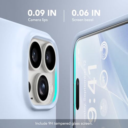 GONEZ Magnetic for iPhone 15 Pro Case, Silicone Cover Baby Blue - color: Baby Blue, size: Iphone 15 Pro