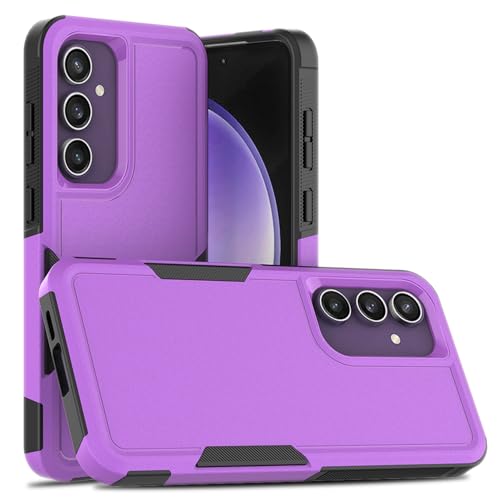 Dionsibei Designed for Samsung Galaxy A52 5G Case 2 in 1 Military Grade Drop Heavy Duty Rugged Shockproof Protective Cover Case for Galaxy A52 5G Phone Case (Purple) - color: Purple