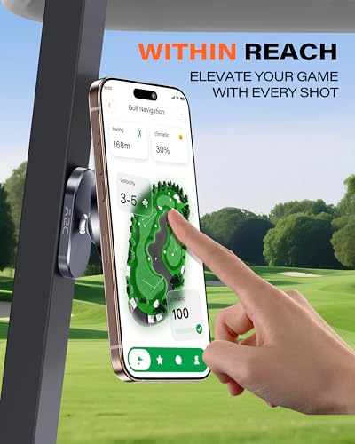 A2C American Flag Alloy Magnetic Golf Cart Phone Holder Golf Accessories - color: US FLAG
