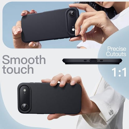JETech Silicone Case for iPhone Air, Black | Silky Soft Touch, Shockproof Protection, Scratch Resistant, Microfiber Lining - color: Black, size: iPhone Air