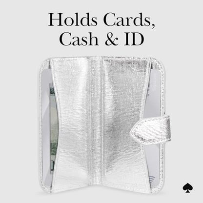 kate spade new york Morgan Magnetic Card Holder/Wallet - Metallic Silver - color: Morgan - Metallic Silver