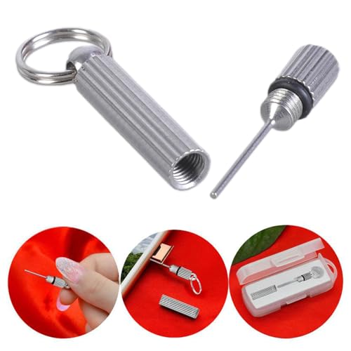 Phone Ejecting Pin Card Tray Ejection Keyring Portable Stainless Needle for Sewing Card Tray Eject Removal Tool Opener Ejector for Most Smartphone Stainless Steel Antilost
