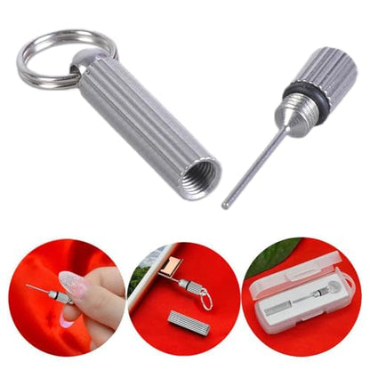 Phone Ejecting Pin Card Tray Ejection Keyring Portable Stainless Needle for Sewing Card Tray Eject Removal Tool Opener Ejector for Most Smartphone Stainless Steel Antilost
