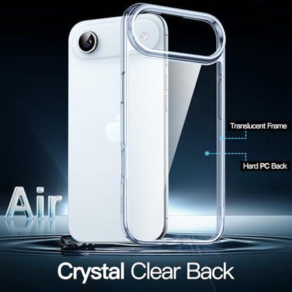 JETech Case for iPhone Air, Non-Yellowing Shockproof Phone Bumper Cover, Anti-Scratch Clear Back, 6.5-Inch Display (Blue) - color: Mist Blue, size: iPhone Air