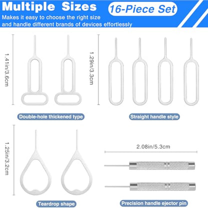 32-Piece SIM Card Ejector Tool Set – Universal Tray Removal Pins for iPhone,& Watch Link Repair