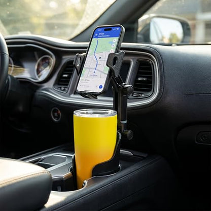 Cup Holder Phone Holder for Car, Car Phone Mount for Your Car - color: Black