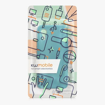 kwmobile Case Compatible with Samsung Galaxy Xcover7 Case - Soft Slim Protective TPU Silicone Cover - Teal Matte - color: teal matte
