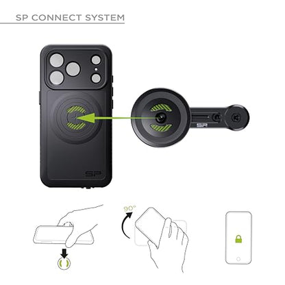 SP CONNECT Moto Bundle II AVM Xtreme | SPC+ |Compatible with iPhone Air | Phone Mount for Motorcycle | Motorcycle Phone Holder | Handlebars - style: for iPhone Air