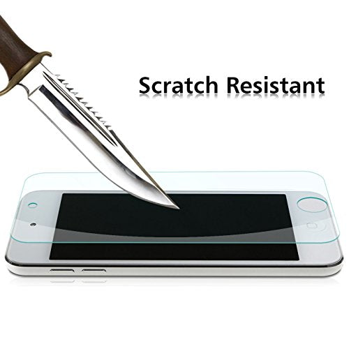 OMOTON Tempered Glass Screen Protector for New iPod Touch (7th / 6th / 5th Gen, 2015 / 2019 Released), 2 Pack - size: iPod Touch