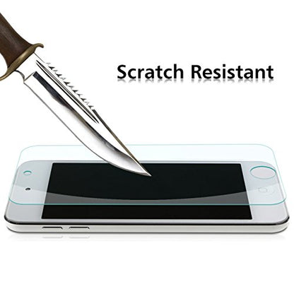 OMOTON Tempered Glass Screen Protector for New iPod Touch (7th / 6th / 5th Gen, 2015 / 2019 Released), 2 Pack - size: iPod Touch