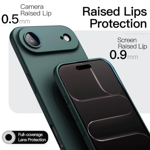 JETech Magnetic Slim Case for iPhone Air, Midnight Green - color: Midnight Green, size: iPhone Air