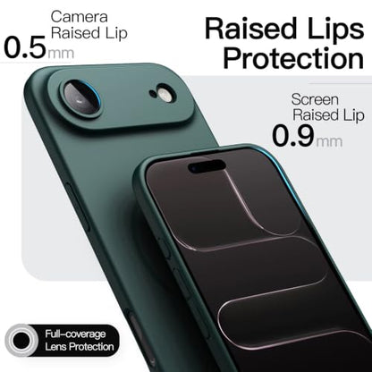 JETech Magnetic Slim Case for iPhone Air, Midnight Green - color: Midnight Green, size: iPhone Air