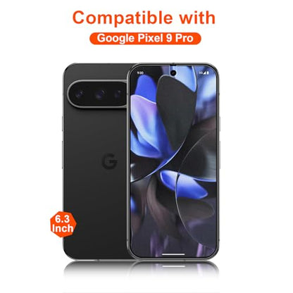 2 Pack for Google Pixel 9 Pro Anti-Glare Matte Privacy Screen Protector, Smooth and Responsive Touch Flexible EPU Film, [Support Fingerprint Unlock] [Self-Healing] [Not Glass] - size: Pixel 9 Pro