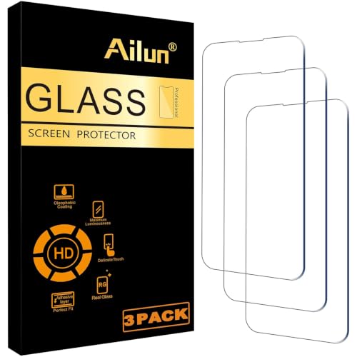 Ailun Screen Protector for iPhone 14 / iPhone 14 Pro, 3 Pack