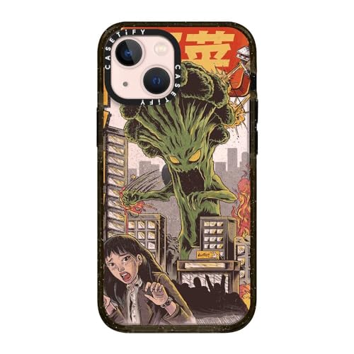 CASETiFY for iPhone 13 Mini Case - Impact | Slim Fit | 6.6 ft. Drop Protection | Broccozilla | Black - color: Broccozilla, size: Iphone 13 Mini (5.4")