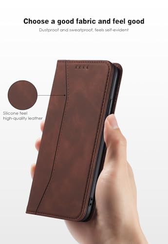 Asuwish Flip Wallet Phone Case for Samsung Galaxy A20s with Tempered Glass Screen Protector Magnetic Closure Folio Cover Credit Card Holder Slot Stand Cell Accessories A 20s Plus A207M Women Coffee - color: Coffee
