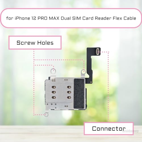 for iPhone 12 Pro Max Dual SIM Card Reader Flex Cable Replacement