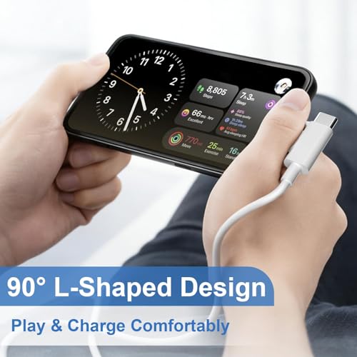 30W USB C Charger 2 Pack with 6FT 2-in-1 USB C & Lightning Cable