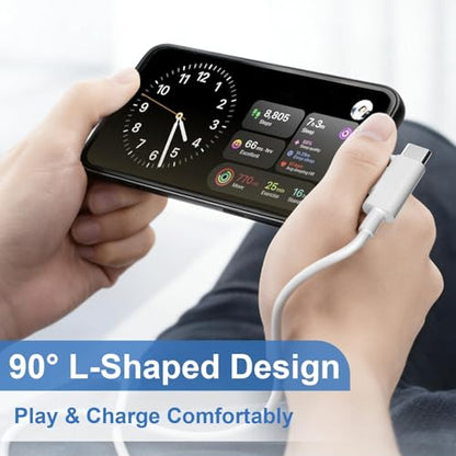 30W USB C Charger 2 Pack with 6FT 2-in-1 USB C & Lightning Cable