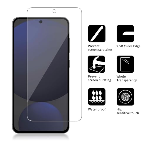 4 Pack Glass Screen Protector Compatible for Samsung Galaxy S24 FE [9H Hardness]-HD Screen Tempered Glass, SM-S721 Scratch Resistant,Easy Install [Case Friendly] - size: Galaxy S24 FE
