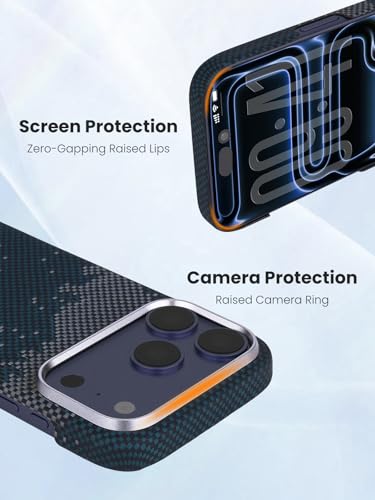Aramid fiber Ultra-Thin Magnetic Caseless Feel Case for iPhone 17 Pro | Handwoven 600D aramid, Lightweight , compatible with MagSafe, Caseless Feel, case for iPhone 17 pro,Star River - color: Star River
