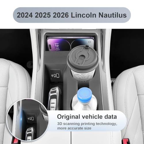 SKTU for 2024-2026 2027 Lincoln Nautilus Cup Holder [Non-Slip, Durable] - color: 2024-2027 Nautilus Cup Holder