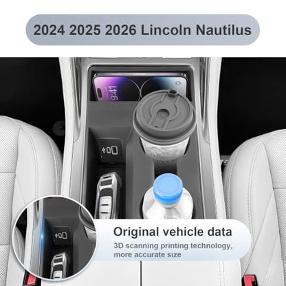 SKTU for 2024-2026 2027 Lincoln Nautilus Cup Holder [Non-Slip, Durable] - color: 2024-2027 Nautilus Cup Holder