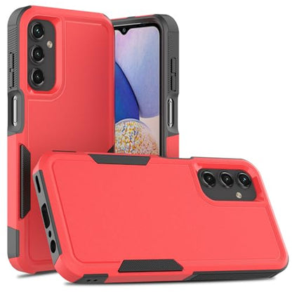 for Galaxy A15 5G Phone Case, [Military Grade Drop Tested] with HD Screen Protector, Dual Layer Protective Heavy Duty Cell Phone Cover Non-Slip Shockproof Rugged Case for Samsung Galaxy A15 5G (Red) - color: Red
