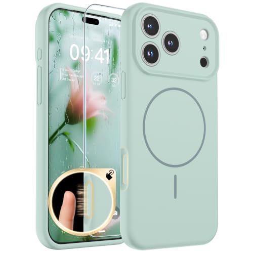 SUPFINE Silicone & Magnetic for iPhone 17 Pro Case - color: Aquamarine, size: iPhone 17 Pro