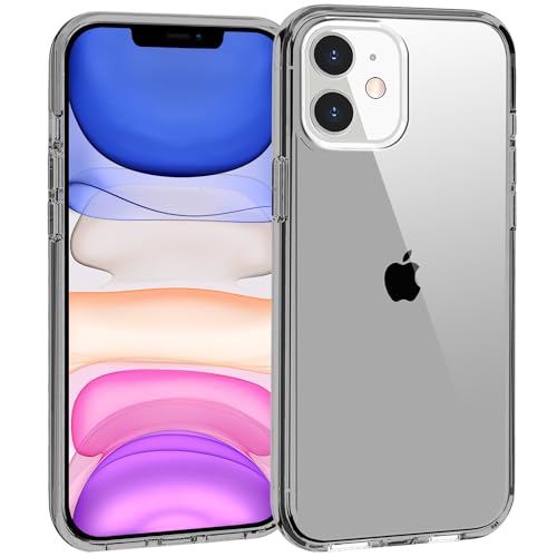 TENOC Phone Case Compatible with iPhone 11, Gray Case Clear Shockproof Protective Bumper Slim Cover for 6.1 Inch - color: Clear Gray, size: iPhone 11