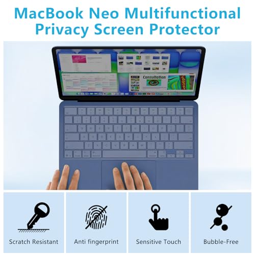 Magnetic Privacy Screen Protector for MacBook Neo 13-inch (2026 A18 Pro) - size: MacBook Neo 13 inch 2026