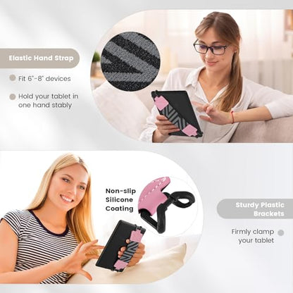 MoKo Security Hand-Strap for 6-8" Kindle eReaders Fire Tablets, Pink - color: 2-pink, style: Patterned Strap