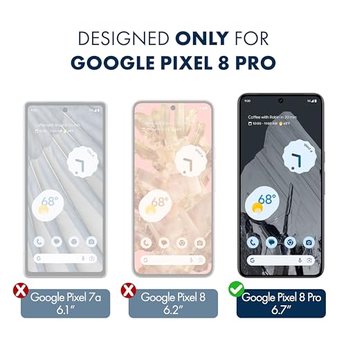 ArmorSuit (2 Pack) for Google Pixel 8 Pro Screen Protector Paper-Feel Texture (6.7") Case Friendly MilitaryShield Matte Film [Ver.2] - Made in USA