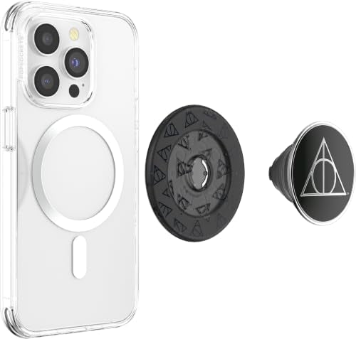PopSockets Phone Grip for MagSafe, Magnetic Holder- Deathly Hallows - color: Deathly Hallows, style: MagSafe