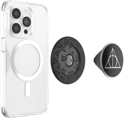 PopSockets Phone Grip for MagSafe, Magnetic Holder- Deathly Hallows - color: Deathly Hallows, style: MagSafe