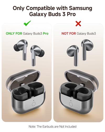 Wireless Charging Case Compatible with Samsung Galaxy Buds 3 Pro