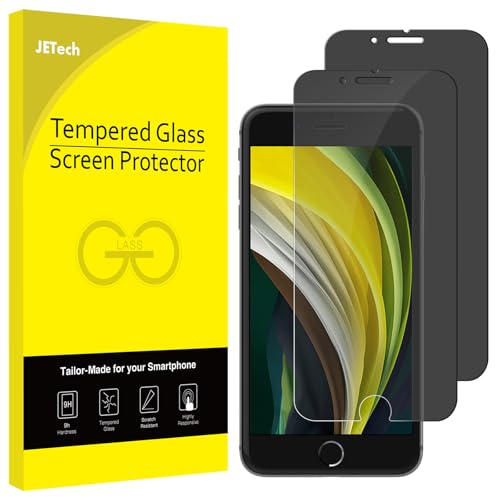 JETech Privacy Screen Protector for iPhone SE 3/2, iPhone 8/7, 2-Pack - size: iPhone SE 3/2_iPhone 8/7
