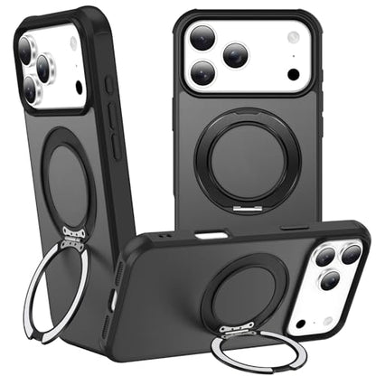 360°Magnetic Swivel Ring for iPhone 17 Pro Case-Black - color: Black, size: iPhone 17 Pro