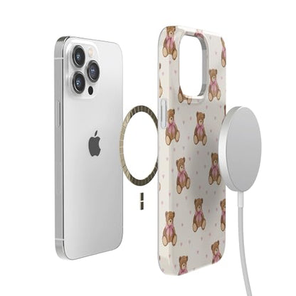 Casely iPhone 14 Pro Case | Cuddle Up | Teddy Bear | Compatible with MagSafe | Classic Ultra Slim Design - color: Cuddle Up | Teddy Bear, size: iPhone 14 Pro