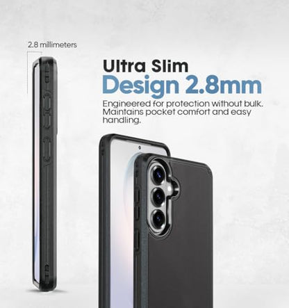 MOTIVE for Samsung Galaxy S26 Plus Case with Belt Clip and Stand | 6.7" | Case & Holster, MagSafe compatible, built-in Kickstand Horizontal, 360° rotating belt clip, slim low-profile fit - size: s26 Plus