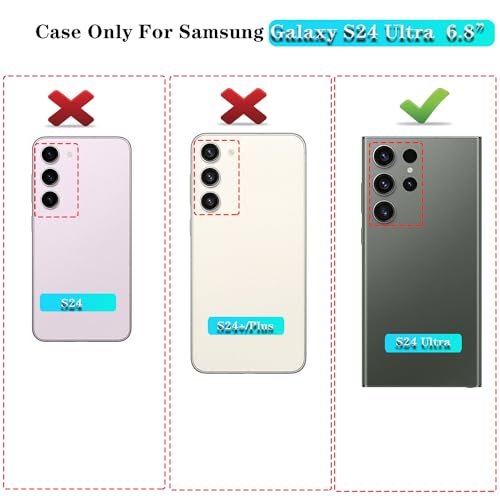 ONOLA Compatible with Samsung Galaxy S24 Ultra Case with HD Screen Protector, Heavy Duty Shockproof & Dropproof 3-Layer Cover Phone Case,Black - color: Black, size: Galaxy S24 Ultra 6.8"